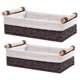 thumbnail image 5 of Cestas de mimbre decorativas pequeñas Cesta de papel de lavabo impermeable para decoración del hogar Hugtrwg Para estrenar, 5 of 7