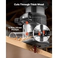 thumbnail image 3 of VEVOR Wood Router, 1 HP 710W, Variable Speed Palm Router Tool with Soft Start, Compact Wood Edge Trimmer with Fixed Base & 1/4-Inch Collet, Dust Hood, 3 of 9