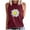 Wine, variant on Women's Tank Tops Daisy Flower Print Casual Sleeveless Tees Crew Neck Basic Summer Workout Tanks (XL, White)