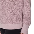 thumbnail image 2 of Mondetta Women's Lightweight Printed Sweatshirt Pullover Top (Elderberry, XS), 2 of 4
