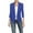 Blue, variant on Womens Ruched 3/4 Sleeve Draped Blazers Plus Size Open Front Business Work Suit Office Blazer Jackets Casual Basic Cardigan S