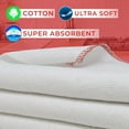 thumbnail image 5 of EcoNesxp Lot de 12 x 38 x Coton 45 cm Bord Rouge, 5 of 5