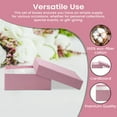thumbnail image 5 of Novel Box 20 Pack Pink Cardboard Cotton Filled Jewelry Gift Boxes 3x2.25x1 Inches with Lids, 5 of 7