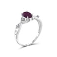 thumbnail image 2 of 1.00 Carat T.G.W. Ruby And White Diamond Accent Sterling Silver Ring, 2 of 4