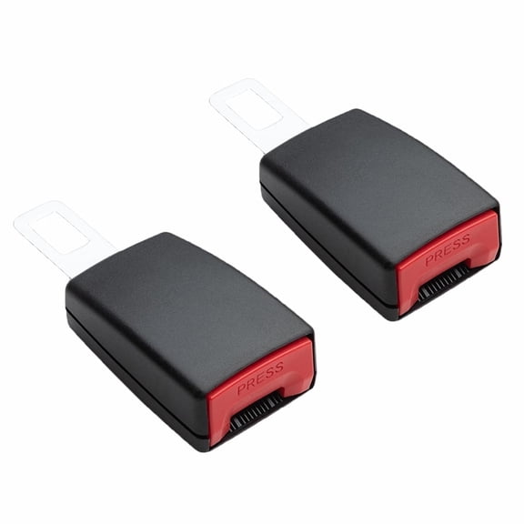 2 pack Seat Belt Extender Clips, Type A Buckle Extension for Cars, Easy Installation, Universal Fit Seatbelt Adapter