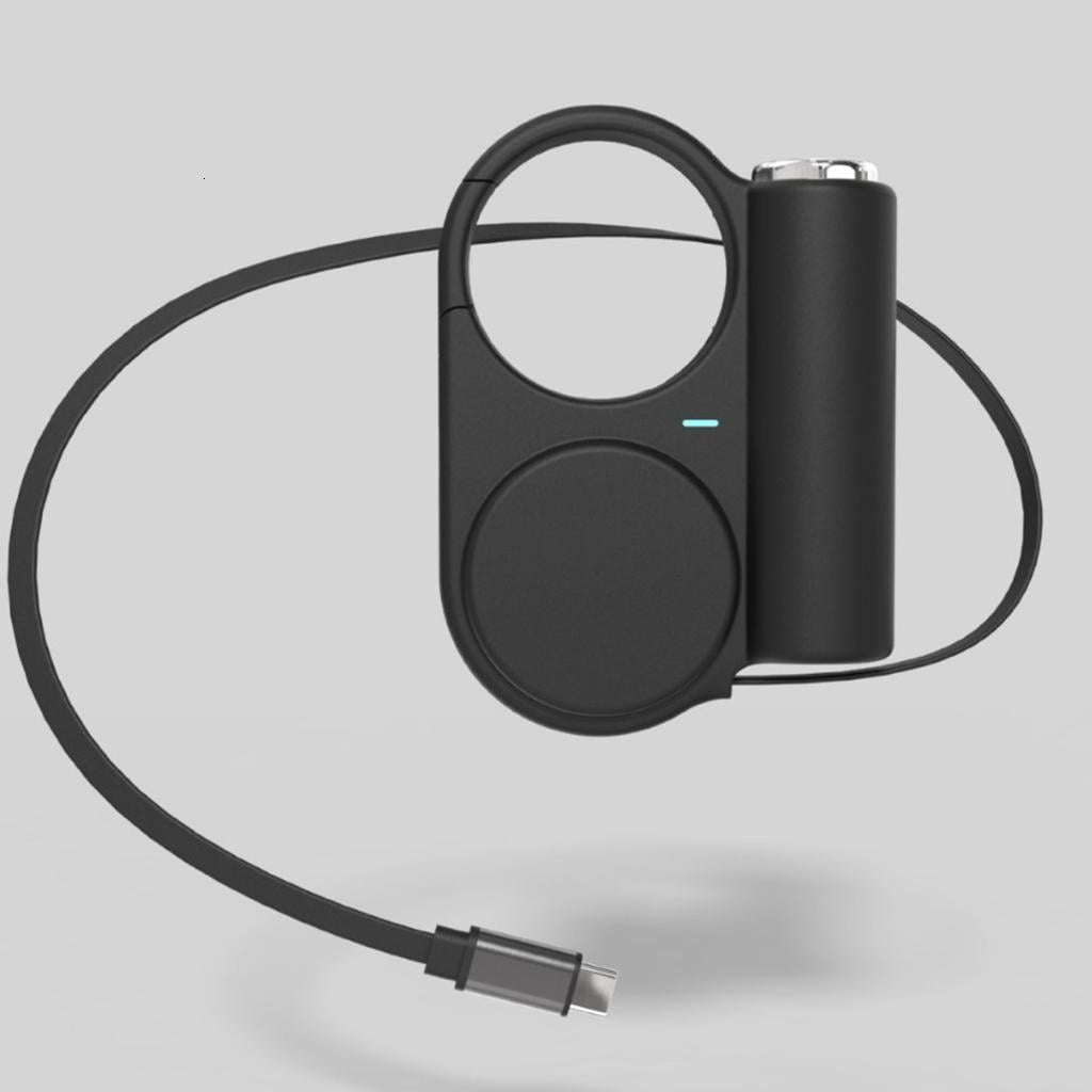 Osdhezcn Rugged 5000mAh Portable Charger With LED Lamp and Retractable Cord Power Adapter