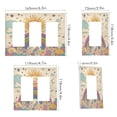 thumbnail image 2 of Yayeee Rocker Switch Wall Plate 1-Gang 4.6"x2.9" Home Decorative Outlet Cover, Beige Rainbow, 2 of 6