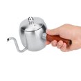 thumbnail image 3 of Cafetera de acero inoxidable para uso doméstico, tetera con pico largo, probada profesionalmente, 3 of 9