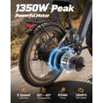 thumbnail image 2 of PUCKIPUPPY 26" Electric Bike for Adults 1350W Peak Step Through E-Bikes 48V 20AH Battery up to 80Miles Range Fat Tire off Road Ebike 28 mph Max Speed Full Suspension E Mountain Bike, UL2849 by SGS, 2 of 9