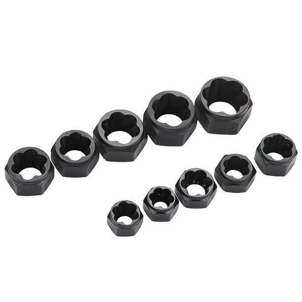 Essen 10Pcs Metal Bolt Nut Remover Extractor Kit Damaged Stripped
