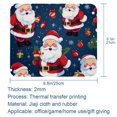 thumbnail image 5 of Santa Claus Square Non-Slip Rubber Bottom Printed Desk Mat Mousepad for Office and Gaming - 8.3x9.8 Inch, 5 of 6