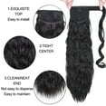 thumbnail image 4 of SEGO Magic Paste Wrap Around on Ponytail Extensions Corn Wave Heat Resistant Synthetic Hair Binding Wrap Up Ponytail with Little Pocket for Women, 4 of 7