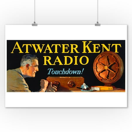 Atwater Kent Radio Atwater Kent Radio Vintage Poster (artist: Barclay) USA c. 1927 (9x12 Art Print, Wall Decor Travel Poster) ()