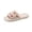 Pink, variant on Women's Mini Heart Slippers Open Toe Fuzzy Plush Bedroom Shoes Warm Cozy Indoor Slip-on Soft Sole Anti-Slip Loungewear Embroidered Hearts Memory Foam Insole Lightweight House Shoes Ladies Black
