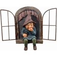 thumbnail image 1 of Fairy Garden Ornaments, Mischievous Garden Gnome Voyeur Resin Hanging Figurine Outdoor Statue Accessories Tree Decoration, 1 of 3