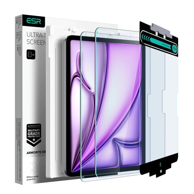 Protector de pantalla ESR Armorite para iPad Air 13 M3/M2 9H, paquete de 2