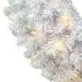 thumbnail image 2 of Vickerman 60" Crystal White Spruce Artificial Christmas Wreath, Warm White LED Mini Lights, 2 of 2