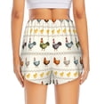 thumbnail image 3 of Picia Funny Chicken Pattern Women's 2 in 1 Athletic Running Shorts High Waisted Workout Casual Gym Sweat Shorts with Comfy Liner Zipper Pockets-XX-Large, 3 of 9