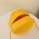 thumbnail image 1 of Bolso de hombro de paja de girasol para niños, Bolso de mano dulce de verano para niña (amarillo), 1 of 5
