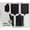 Black & Clear, variant on PLASTICPRO Plastic Wine Glasses Disposable 9 oz Plastic Cocktail Cups, 10 Pack