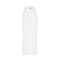 thumbnail image 5 of ZHYou Womens Linen-Blend Wide Leg Pants,High Waisted Flowy,Trousers with Pleated Detail,White,Size L, 5 of 7