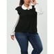 thumbnail image 2 of Suéteres de talgrande pamujer Chaleco con cuello en V Cable Estilo de muy buen gusto Jersey sin mangas Suéter Chalecos Negro Large, 2 of 6