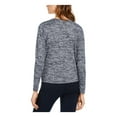 thumbnail image 2 of I.N.C Womens Twist Front Pullover Blouse, Blue, X-Small, 2 of 2