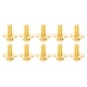 thumbnail image 1 of Tornillo dorado, kit de batería de 10 piezas, kit de tambor de oído, tornillos, accesorios de batería probados y confiables, 1 of 8