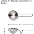 thumbnail image 3 of Tramontina Utsava 4-Inch Tri-Ply Clad Stainless Steel Tadka Pan with Long Handle, 3 of 7