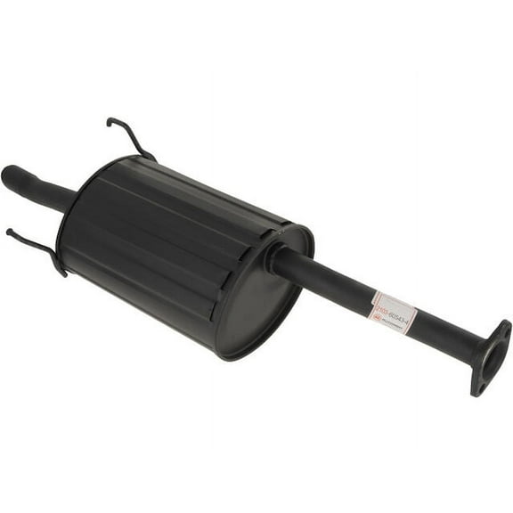 Rear Muffler - Compatible with 2001 - 2005 Honda Civic Coupe 1.7L 4-Cylinder SOHC 2002 2003 2004