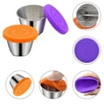 thumbnail image 4 of CSCHome 2 PCS Sauce Cups with Silicone Lid Waterproof and Dustproof Dipping Sauce Cups Individual Round Condiment Cups, 4 of 7