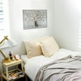 thumbnail image 5 of Rustic Flower Wall Art Farmhouse Bathroom Decor White Blossom Floral Canvas Painting Prints Bathroom Pictures for Wall Modern Artwork Home Decoration for Bathroom Bedroom Office 16"x12", 5 of 6