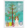 thumbnail image 1 of Carolines Treasures BB4156GF Merry Christmas Tree Russian Spaniel Flag Garden Size, 1 of 3