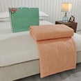 thumbnail image 3 of AUQ 2026 New Summer Cooling Orange Plain Cotton Spandex Quilt for Bed, Bedroom, Guest Room, Dorm Twin - Reversible, 3 of 3