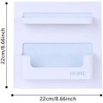 thumbnail image 3 of baomifa-Bedside Shelf Bedroom Dorm Room Rack Organizer Storage -Use as Kid Student Nightstand to Organize Headphone,Remotes,Glass,Cellphones(Horizontal Type), 3 of 4