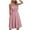 Z03-Pink, variant on Summer Dresses for Women Birthday Dresses for Women Summer Seaside Sling Sleeveless V-Neck Solid Color Casual Dress Party Dresses