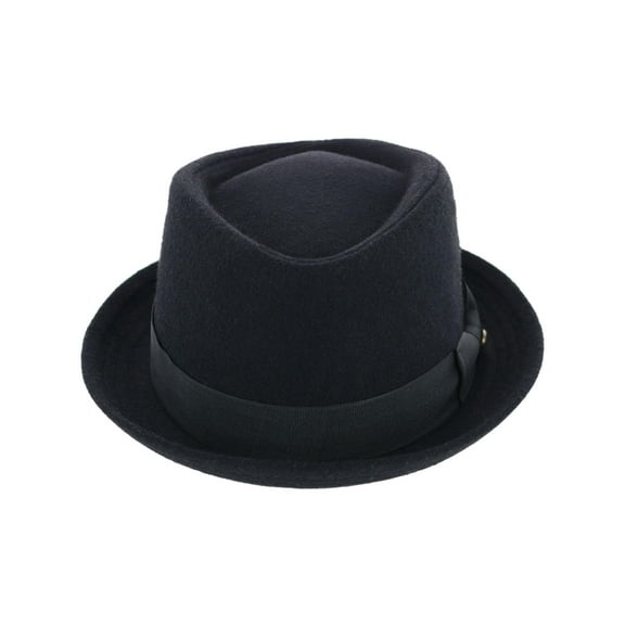 Epoch Hats Company Diamond Shape Wool Fedora with Grosgrain Hatband (Men)