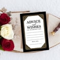 thumbnail image 4 of Koyal Wholesale Gold Art Deco Wedding Advice & Well Wishes Guest Book Cards for Bride and Groom, 56 Pack, 4 of 5