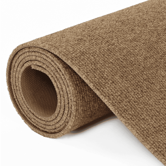 OVYEOFR Commercial Carpet, 3' x 10' Non-Slip Commercial Rug, Hallway Runner Rugs for Balcony Kitchen Garage Patio, Indoor Outdoor Brown Entrance Mat