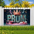 thumbnail image 5 of Sparkling Crown Prom Banner Event Decoration Festive Design Graduation Party for Graduation Ceremony School Event Photo Shoot, 5 of 8