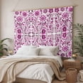 thumbnail image 3 of Pink Boho Tapestry for Bedroom Wall Hanging Tapestry, Ethnic Tribal Floral Abstract Art Aesthetics Ceiling Backdrop Tapestries Poster Blanket Wall Decor for Teens Room Living Room Dorm 55" x 73", 3 of 8