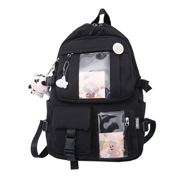lanema Kawaii Backpack Nylon Students Schoolbag Shoulder Tote Bag Casual Daypack