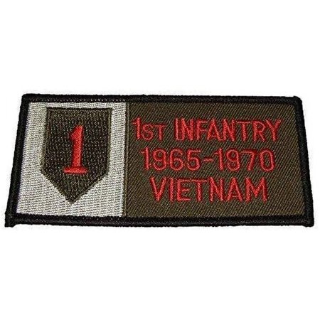 Embroidered Patch - for Women Man - US First 1ST Infantry Division Vietnam Veteran 1965-70 Big RED ONE