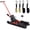 Black+Red, variant on Lightweight Aluminum Ramps 78L x 8.5W for Pickup Trucks, 880lbs Capacity Loading Ramps for ATV, Motorcycle, Lawn Mower, Dirt Bike, Snow Blower, Golf Cart - 2 Pack