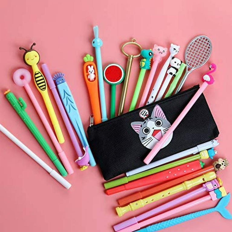 Containlol 0 48 Pieces Cartoon Fun Pens For Kids Cute Pens Black Gel Ink  Cool Pens For Girls Funny Writing Pens Teachers School Office Easter
