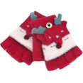 thumbnail image 4 of Guantes mágicos de punto de lana gruesa de invierno con diseño de ciervo de dibujos animados para bebé convertibles, 4 of 5