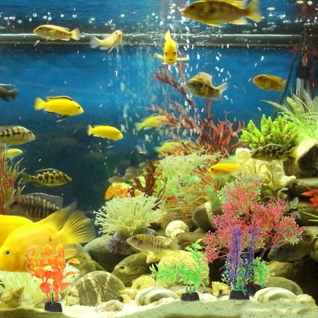 Raindrops  Realistic Tank Simulated Aquatic Plants Decorations Aquarium