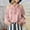 Pink, variant on Women's Halter Off Shoulder Velvet Blouses Tassel Tringe Trim Lantern Long Sleeve Loose Fit 2024 Fall T-Shirt Tops