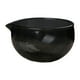 thumbnail image 1 of Cuenco de vidrio texturizado para matcha, vaso de vidrio con para ensalada, gachas de y jugo, chawan ceremonial único para la oficina. Negro, 1 of 8