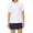 White, variant on WomensShirts Short Sleeve Zipper Athletic Golf Shirts Moisture Wicking Sport Tops